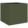 vidaXL Bac à plantes vert olive 32x30x29 cm acier Voir les images du produit 1