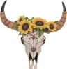 Deko Schädel HWC-Q10, Polyresin Stier Bulle Longhorn Kopf Produktbild-Vorschau 4