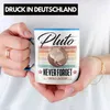 Trendation - Tasse "Pluto Never Forget" Lustiges Geschenk Produktbild-Vorschau 2