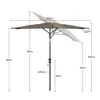 Sekey Sonnenschirm Balkon Rechteckig 200×125 cm Produktbild-Vorschau 3