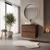 Rodan Waschbeckenunterschrank 60cm - Hängend - Walnuss Matt Produktbild-Vorschau 5