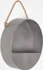 HOMESCAPES Runder mittelgroßer Metall-Hängetopf, 30cm Produktbild-Vorschau 1