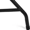 A close-up view of the black metal leg of a folding table, showing the foot with a black plastic cap. Náhľad obrázku produktu
