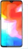 A screen protector is shown placed on a smartphone. Produktbild-Vorschau