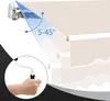 Diagram showing the adjustable angle of an awning and a hand holding a crank. Podgląd zdjęcia produktu