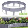 Gartenzaun, Beeteinfassung Kunststoff grau als Beetumrandung 25 × 23 cm - Stonefency (3) Náhľad obrázku produktu