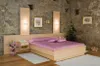 Doppelbett Nizza 160 x 200 cm in Buche Nuss gebeizt und Produktbild-Vorschau 1