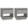 vidaXL Nachttische 2 Stk. Grau Sonoma 45x34x44 cm Produktbild-Vorschau 2