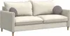 vidaXL Sedací polštáře, 2 kusy, látka, barva taupe, průměr Náhled obrázku produktu 3