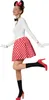 A woman is posing in a Minnie Mouse costume. Produktbild-Vorschau