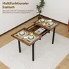 Puluomis Ausziehbarer Esstisch 110-149 cm verstellbar, mit Produktbild-Vorschau 4