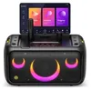 A karaoke machine with a built-in screen and microphones. Anteprima dell’immagine prodotto