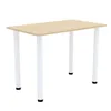 AKKE Ahorn Esstisch mit weiße beine LxBxH: 60x60x74 cm Produktbild-Vorschau 2