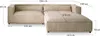 A diagram showing the dimensions of a sectional sofa. Produktbild-Vorschau