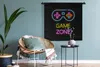 MuchoWow® Wandteppich Wandbehang Controller - Spiel - Neon Produktbild-Vorschau 4