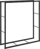 vidaXL Houtopslagrek zwart, 110x30x116 cm, staal Productafbeelding-voorbeeld 1