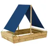 vidaXL Sabbiera con tetto 160x100x133 cm Legno di pino Anteprima dell’immagine prodotto 5