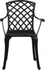 vidaXL 3dílná sada Bistro Set Cast Aluminium Black Náhled obrázku produktu 2