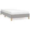 vidaXL Bettgestell ohne Matratze Hellgrau 80x200 cm Stoff Produktbild-Vorschau 1