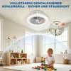 JOIEYOU Moderner LED Deckenventilator mit Licht und Produktbild-Vorschau 6