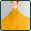 Potah na židli - Hořčicově žlutý - 1 ks - Samet - Potah na Náhled obrázku produktu 3