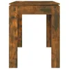 A close-up of a wooden table, viewed from the front. Produktbild-Vorschau