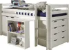 Vipack Hochbett Spielbett Pino, Kiefer massiv, MDF, weiß Produktbild-Vorschau 12