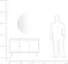 BELIANI Badspiegel mit LED-Beleuchtung Halbrund 50 x 100 cm Produktbild-Vorschau 7