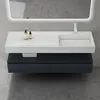 doporro Mobile Bagno Sospeso 150cm Antracite Opaco con Anteprima dell’immagine prodotto 1