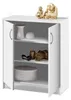 Kommode - Weiß matt - 74 x 86 cm - 2 Türen - 2 Einlegeböden Produktbild-Vorschau 3