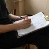 Clipboard drewniany ORZECH podkładka A4 ze ZŁOTYM klipsem Podgląd zdjęcia produktu 6