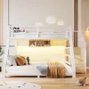 STILVORA patrová postel 90x200 cm nebo 140x200 cm, s LED Náhled obrázku produktu 2