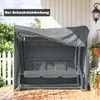 Outsunny Hollywoodschaukel Abdeckung 3 Sitzer Wasserdicht Produktbild-Vorschau 9