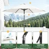 Sekey Rund Sonnenschirm 200 cm, Gartenschirm mit Kurbel & Produktbild-Vorschau 3
