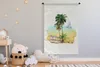 MuchoWow® Wandteppich Wandbehang Strand - Palme - Boot - Produktbild-Vorschau 3