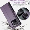 A purple phone case is shown with a cracked ground effect, and inset images show the phone case in black and purple. Produktbild-Vorschau