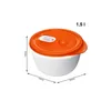 Rotho Clever Magnetronschaal 1.5L Papaya Rood Voir les images du produit 3