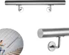 VINGO Handlauf Edelstahl 80cm Geländer Treppe Wandhandlauf Produktbild-Vorschau 1