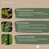 Instructions for attaching a garden fence, dog fence, or chicken fence. Produktbild-Vorschau