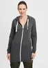 OXMO OXOlinda Long Damen Sweatjacke Kapuzenjacke Hoodie mit Produktbild-Vorschau 1