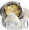 A close-up shot of a cream-colored Bosch kitchen machine with dough in its mixing bowl. Produktbild-Vorschau