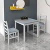 Set da pranzo HOMCOM da 3 pezzi, tavolo da pranzo con 2 Anteprima dell’immagine prodotto 11
