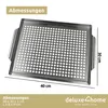deluxe4home® Grillschale aus Edelstahl 40 x 30 cm I Für Produktbild-Vorschau 7
