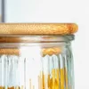 Récipient en verre avec couvercle en bambou - hermétique et Voir les images du produit 5