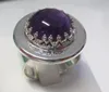 Edelschmiede925 Silber Ring mit wunderschönem Amethyst Produktbild-Vorschau 3