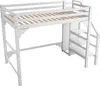 Hochbett mit Stufen und Kleiderschrank, Platzsparend mit Produktbild-Vorschau 18