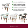 HOOZ® 3er Set Beistelltisch stapelbar & zusammenschiebbar – Produktbild-Vorschau 5