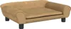 vidaXL Pelíšek pro psy hnědý 70x48x22 cm Velvet Náhled obrázku produktu 1