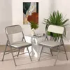 Klappstuhl 2er Set Lounge-Sessel mit Polster Besuchersstuhl Produktbild-Vorschau 4