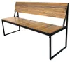 home24 Gartenbank aus Akazienholz - Schwarz / Braun - Produktbild-Vorschau 7